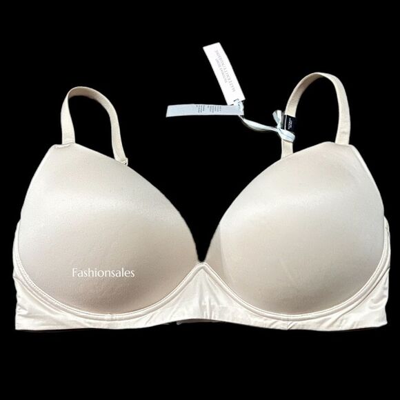 Victorias Secret Supersoft Body Maternity Nursing Wireless lace detail bra buff - Picture 1 of 8